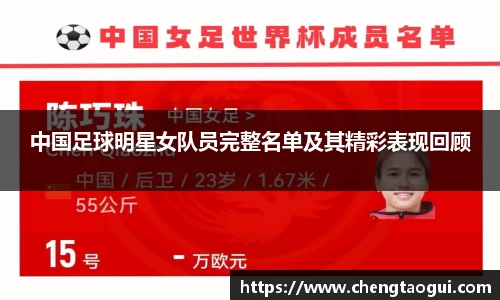 中国足球明星女队员完整名单及其精彩表现回顾